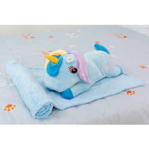 Плед детский MirSon №1068 Unicorn with Blue Mane 100х160 (2200003094190) лучшая модель в Черкассах