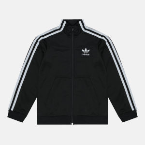 Спортивна кофта дитяча Adidas Track FM5681 140 см Black (4062054668298) краща модель в Черкасах