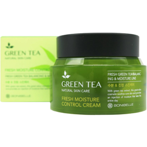 Крем для обличчя Bonibelle Зелений Чай Green Tea Fresh Moisture Control Cream 80 мл (8809474497161) краща модель в Черкасах