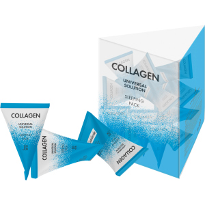 Маска для обличчя J:ON Колаген Collagen Universal Solution Sleeping Pack 20 шт x 5 г (8802929007038) ТОП в Черкасах