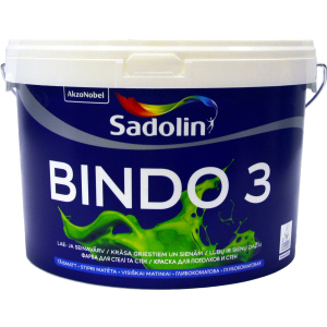 Фарба Sadolin Bindo 3 - глибокоматова латексна фарба для стін та стелі, біла, BW, 2.5 л (5078159) краща модель в Черкасах