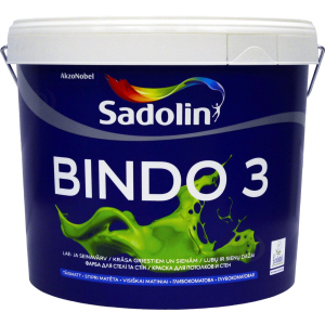 Фарба Sadolin Bindo 3 - глибокоматова латексна фарба для стін та стелі, біла, BW, 10 л (5078158) ТОП в Черкасах