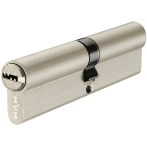 Циліндр MVM P6P 50/40 SN ключ-ключ 90 мм Матовий нікель (P6P50/40 SN) краща модель в Черкасах