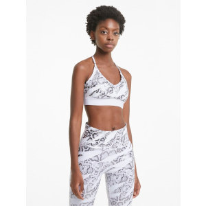 Спортивный топ Puma Train Untmd Low Impact Bra 52024402 M Puma White-CASTLEROCK-print (4063697370838) надежный