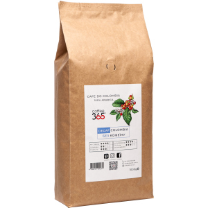 Кофе в зернах Coffee365 Colombia Decaf без кофеина 1 кг (4820219990239) ТОП в Черкассах