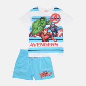 Комплект (футболка + шорти) Disney Avengers C UE1067 116 см Білий (3609084714567) в Черкасах