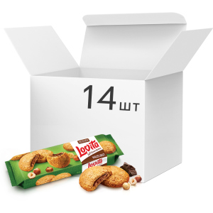 Упаковка печенья Roshen Lovita Soft Cream Cookies hazelnut 170 г x 14 шт (4823077633416) в Черкассах