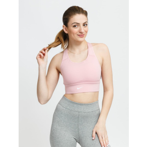 Спортивний топ Nike W Nk Swsh Lngln Bra CZ4496-630 XS Світло-рожевий (194502726060) ТОП в Черкасах