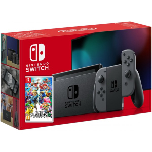 Nintendo Switch Gray (Upgraded version) + Игра Super Smash Bros. Ultimate (русская версия) лучшая модель в Черкассах