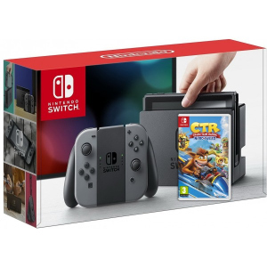 хороша модель Nintendo Switch Gray + Гра Crash Team Racing Nitro-Fueled