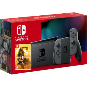 Nintendo Switch Gray (Upgraded version) + Игра Mortal Kombat 11 (русская версия)