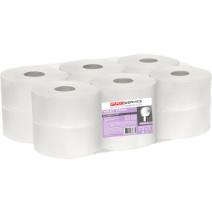 Туалетний папір для диспенсерів PRO service Comfort 2-шаровий 120 м 12 рулонів (32760643) краща модель в Черкасах