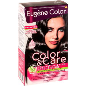 Фарба для волосся Eugene Perma без аміаку Color &amp; Care 1 Чорний 125 мл (3140100336191) ТОП в Черкасах