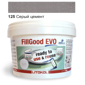 Полиуретановая затирка Litokol FillGood EVO 125 (Серый цемент) 5кг. лучшая модель в Черкассах