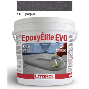 Эпоксидная затирка Litokol Epoxyelite EVO c.140 Чёрный графит 5кг лучшая модель в Черкассах