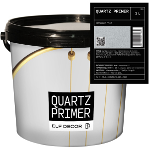 Кварцевая грунтовка Elf Decorr QUARTZ PRIMER 3 л Белая (mba3gqp) ТОП в Черкассах