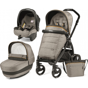 Універсальна коляска 3в1 Peg-Perego Book Plus Luxe Grey Сіра (PACK02-00000000001) краща модель в Черкасах