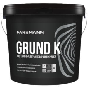 Адгезійна фарба для ґрунту FARBMANN Grund K 4.5 л Біла (4823046206412) краща модель в Черкасах