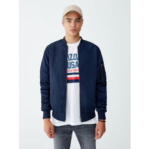 Бомбер Pull &amp; Bear 9711/505/401 S Темно-синій (9711505401025) рейтинг