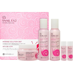 Набір для догляду за обличчям Enough Bonibelle Snail EX2 Intense Solution Муцин Слимаки 3Set (8809605870207) в Черкасах