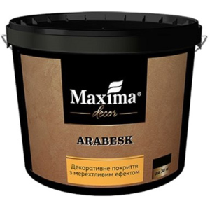 Декоративне покриття Maxima з мерехтливим ефектом "Arabesk" 5 кг (4820024427012) краща модель в Черкасах