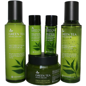 Набір для догляду за обличчям Enough Green Tea Moisture Control Зелений чай 3Set (8809474497178)