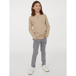 Джинсы H&M 1502-8759312 140 см Светло-серые (hm08711531972) ТОП в Черкассах