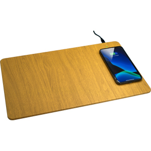 Бездротовий зарядний пристрій Qitech Mouse Pad 2 QI Fast Charge Golden (QT-MouseP2gl)