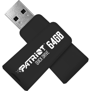 Patriot Color Quickdrives 64GB USB 3.1 Black (PSF64GQDBK3USB) ТОП в Черкассах