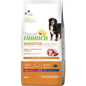 Сухий корм для собак Trainer Natural Dog Sensitive Adult з качкою та цільними зернами 12 кг (8059149252520) в Черкасах