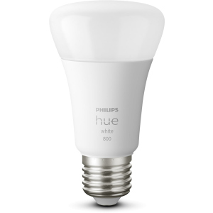 Розумна лампа Philips Hue Single Bulb E27, 9W(60Вт), 2700K, White, Bluetooth, димована (929001821618) в Черкасах