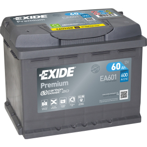 Автомобильный аккумулятор Exide Premium 60 А·ч (+/-) Euro (600EN) (EA601) лучшая модель в Черкассах