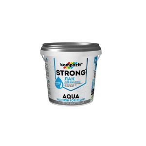 Лак для каменю STRONG AQUA Kompozit 2.5 л (4820085745124) краща модель в Черкасах