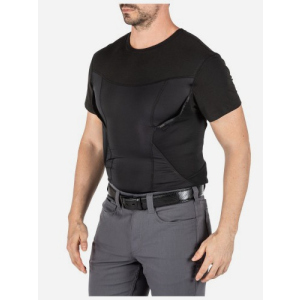 Футболка-кобура 5.11 Tactical Cams Short Sleeve Baselayer 41222-019 2XL Black (2000980494644) в Черкасах