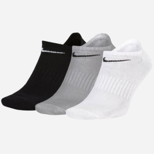 Набір шкарпеток Nike SX7678-901 U NK EVERYDAY LTWT NS 3PR 46-50 3 пари Чорний/Сірий/Білий (888407239342) в Черкасах