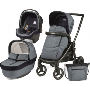 Універсальна коляска 3в1 Peg-Perego Book Plus Horizon Небесно-блакитна (PACK02-00000000003) ТОП в Черкасах