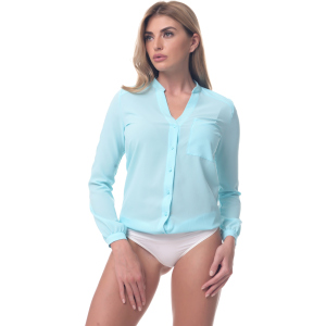 хороша модель Боді-блузка AREFEVA L5248 M (46) Turquoise (5903021543264)