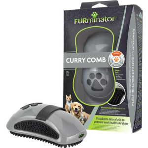Резиновая расческа-щетка для собак и котов FURminator 12.5 х 6.5 х 4 см (8117940144694) ТОП в Черкассах
