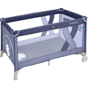 Манеж-ліжечко Baby Design Simple 03 Blue (292576) (5901750292576) ТОП в Черкасах