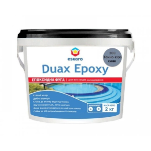 купить Двухкомпонентная эпоксидная затирка Eskaro Duax Epoxy темно-серо-синий арт - 44022