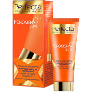 Маска для обличчя та шиї Perfecta Fenomen C 20% Booster Mask 60 мл (5900525044327) ТОП в Черкасах