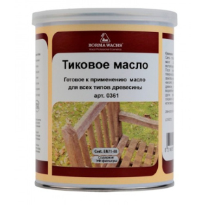 Тікове масло Borma Wachs Teak Оil прозоре 0.5л в Черкассах