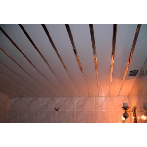 Реечный алюминиевый потолок Бард ППР-083 цвет белый матовый - медь зеркальная готовый комплект рейтинг