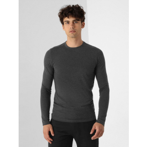 Чоловічий лонгслів 4F NOSH4-TSML350-23M XL Dark Grey Melange (5903609653972) краща модель в Черкасах