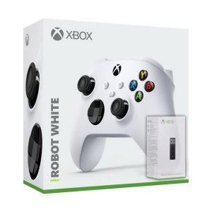 Microsoft Xbox Series X | S Wireless Controller with Bluetooth (Robot White) + Адаптер бездротового геймпада для Windows (Upgrade Version) в Черкасах