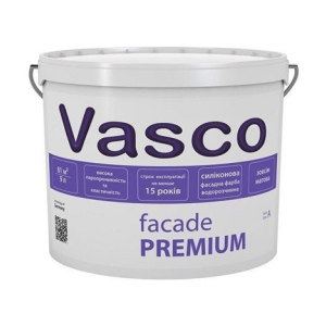 хорошая модель Краска Vasco Facade PREMIUM ( Васко Фасад ПРЕМИУМ ) 0.9 л силоксановая, водоразбавляемая, паропроницаемая, для фасада