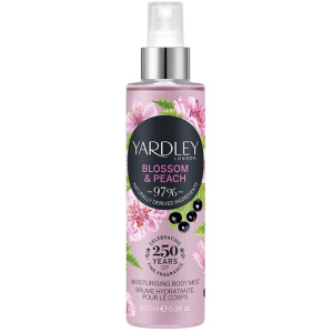 Міст зволожуючий парфум для тіла та волосся Yardley Blossom &amp; Peach Moisturising Fragrance Body Mist 200мл (5056179301511) ТОП в Черкасах