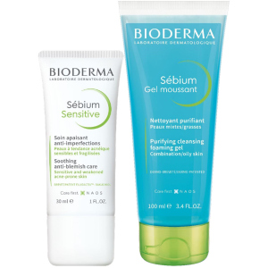 Набір Bioderma Флюїд Sebiom Sensitive 30 мл + Очищаючий гель Sebiom 100 мл (3041306016996) в Черкасах