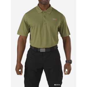 Футболка-поло тактична 5.11 Tactical Pinnacle Short Sleeve Polo 71036 S Fatigue (2000980412853) краща модель в Черкасах