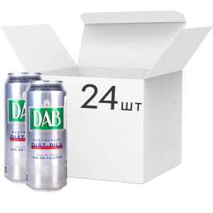 Упаковка пива DAB Diat-Pils светлое фильтрованное 4.9% 0.5 л х 24 шт (4053400207315) в Черкассах